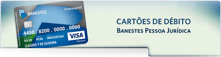 Banner Cartões Banestes para Pessoa Jurídica